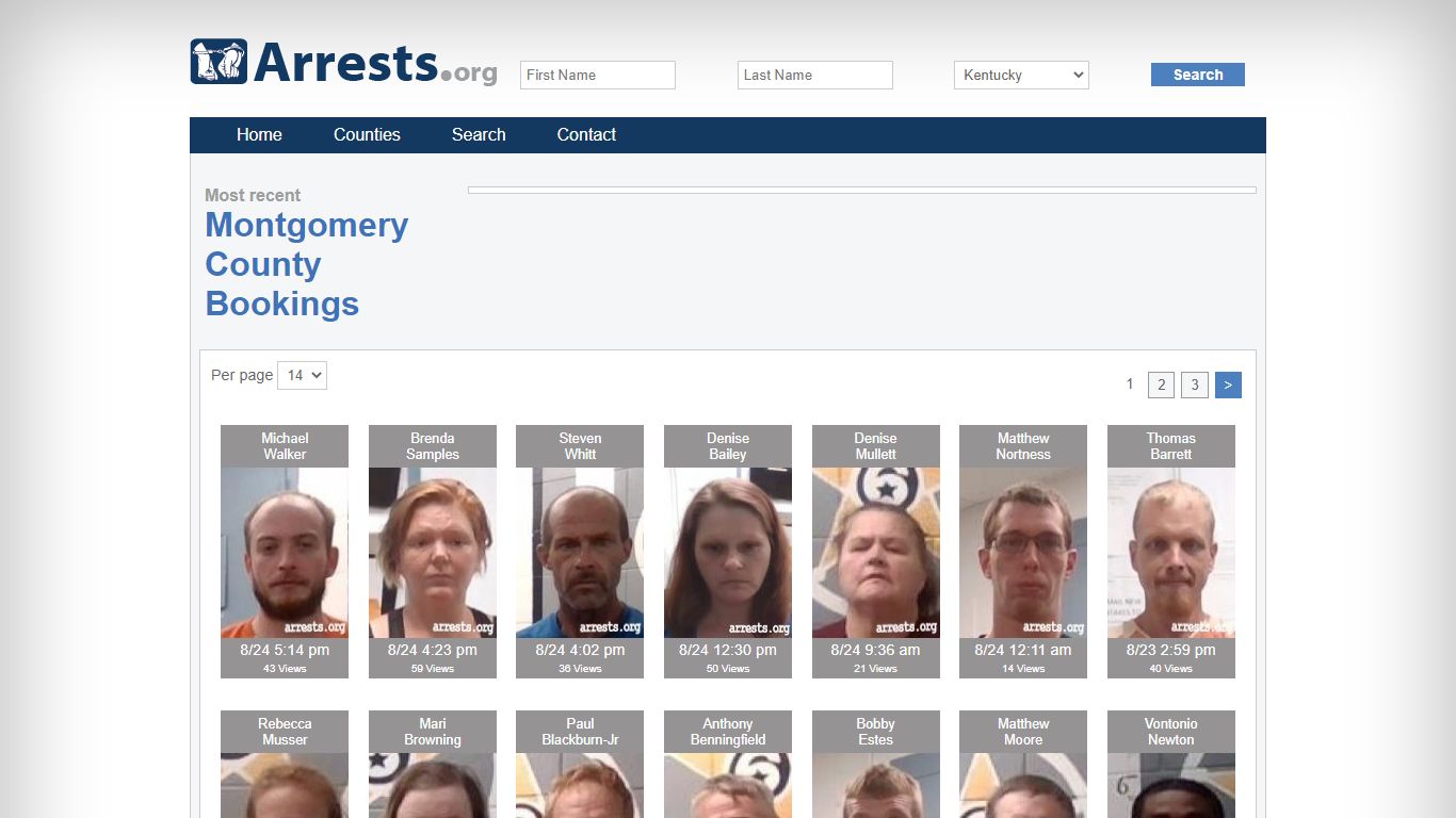 Montgomery County Arrests and Inmate Search